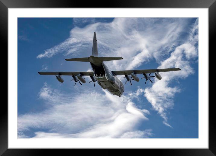 USAF MC-130J Framed Mounted Print by Alan Simpson