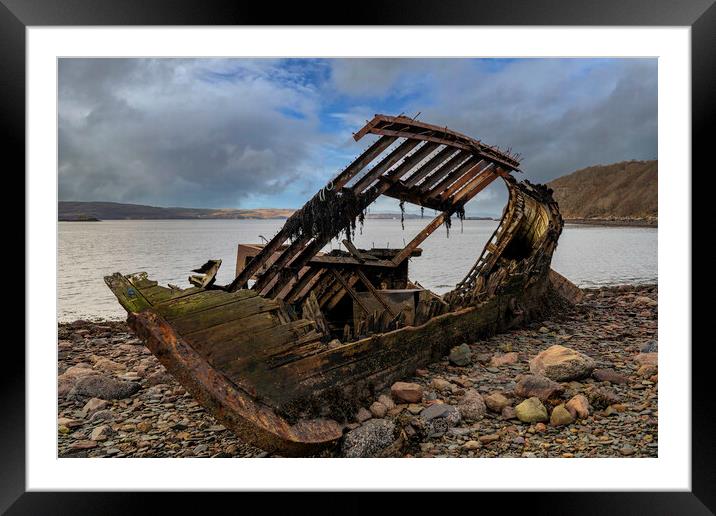 Shipwreck Framed Mounted Print by Alan Simpson
