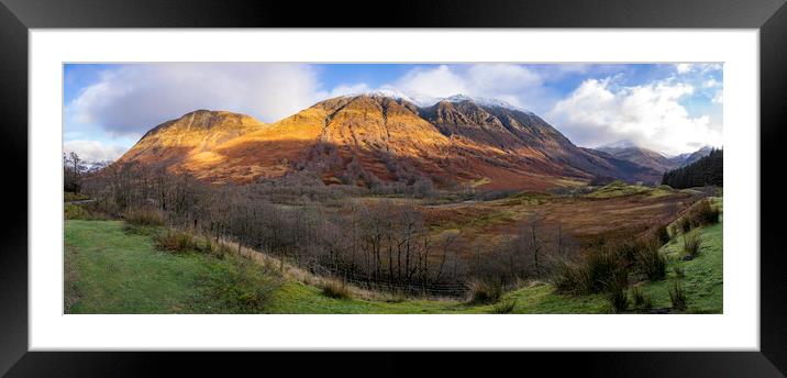 Nevis Mountain Range Framed Mounted Print by Alan Simpson