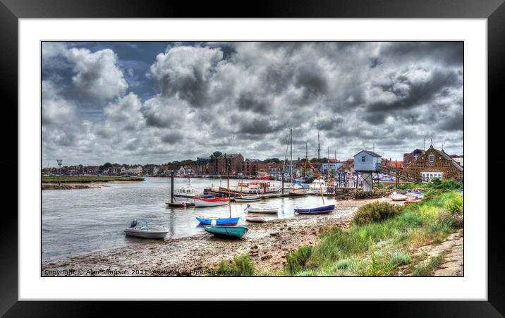 Wells-next-the-Sea Harbour Framed Mounted Print by Alan Simpson