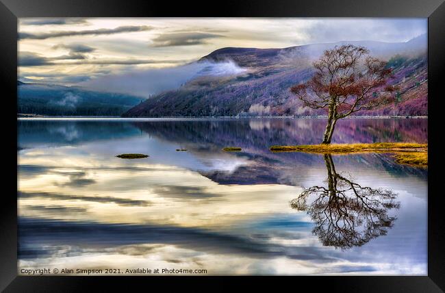 Loch Morie Framed Print by Alan Simpson