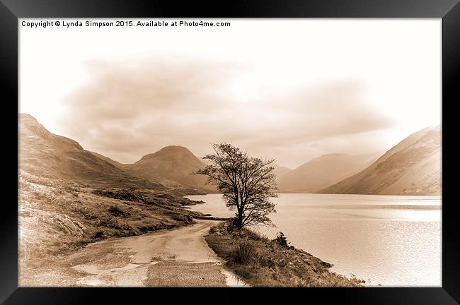  Wast Water Framed Print by Lynda Simpson