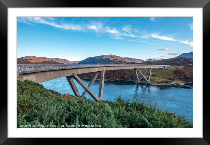 The Kylesku Bridge Framed Mounted Print by Lynda Simpson