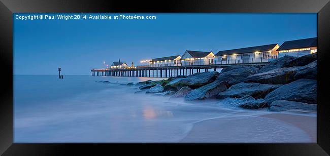  Southwould Pier Framed Print by Paul Wright
