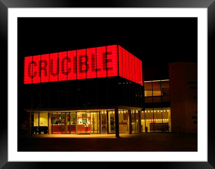  The Crucible, Sheffield Framed Mounted Print by Andrew Wright