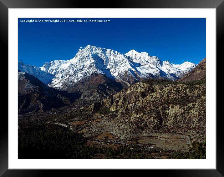  Annapurna 3, Nepal Framed Mounted Print by Andrew Wright