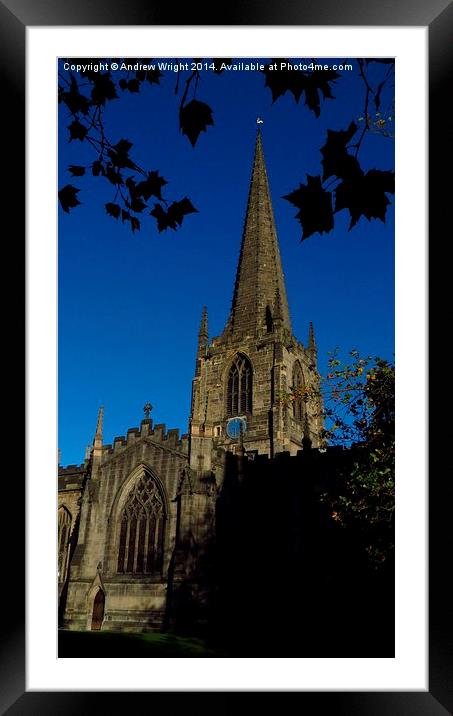  St Peter and St Paul's Cathedral, Sheffield Framed Mounted Print by Andrew Wright