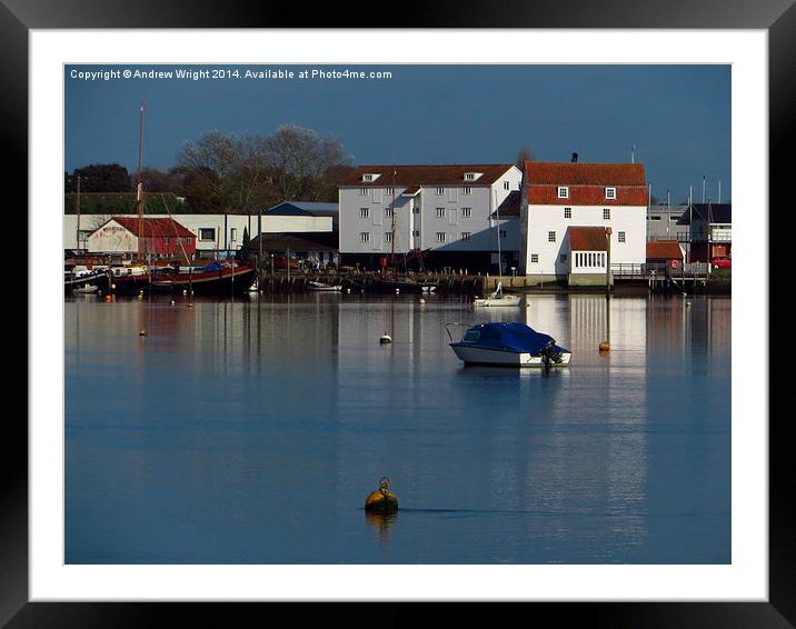  The Tide Mill, Woodbridge Framed Mounted Print by Andrew Wright
