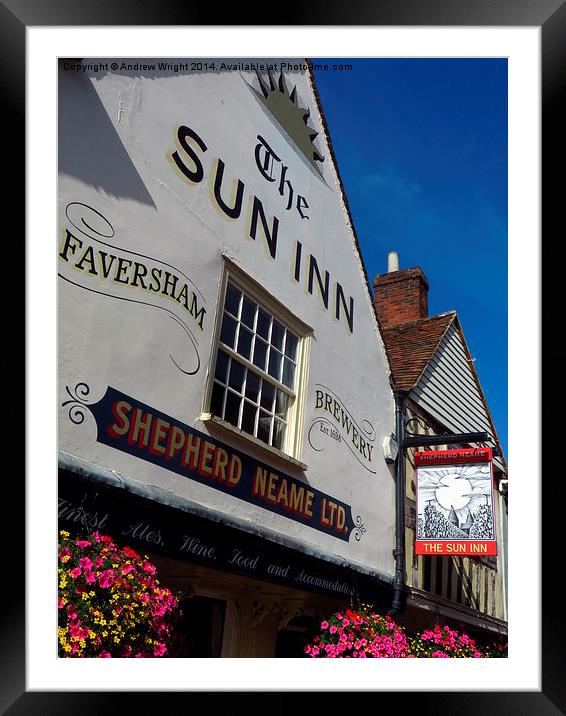 The Sun Inn, Faversham  Framed Mounted Print by Andrew Wright
