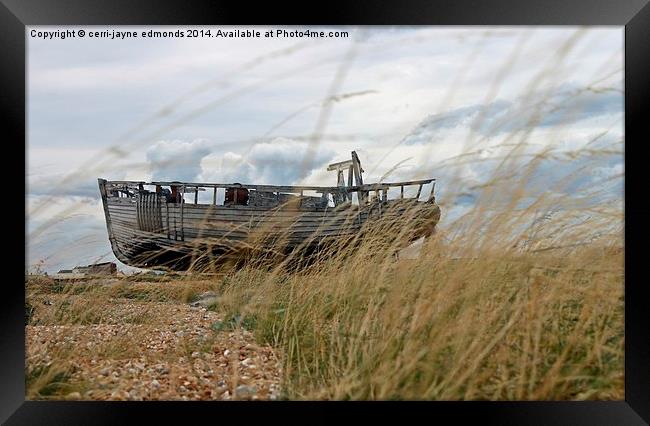  Fishing Boat  Framed Print by cerrie-jayne edmonds