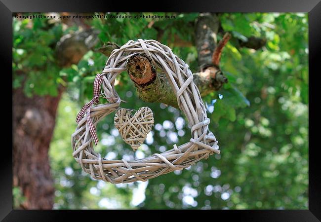  Love in a tree  Framed Print by cerrie-jayne edmonds