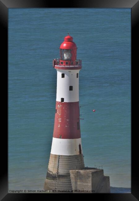 Lighthouse Framed Print by Simon Hackett