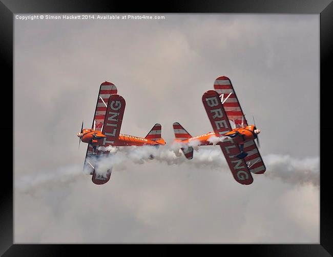  Stearman Cross Framed Print by Simon Hackett