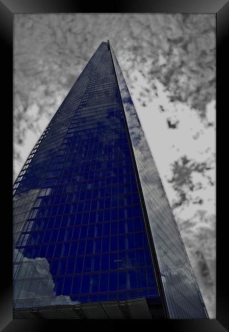  The Blue Shard Framed Print by Simon Hackett