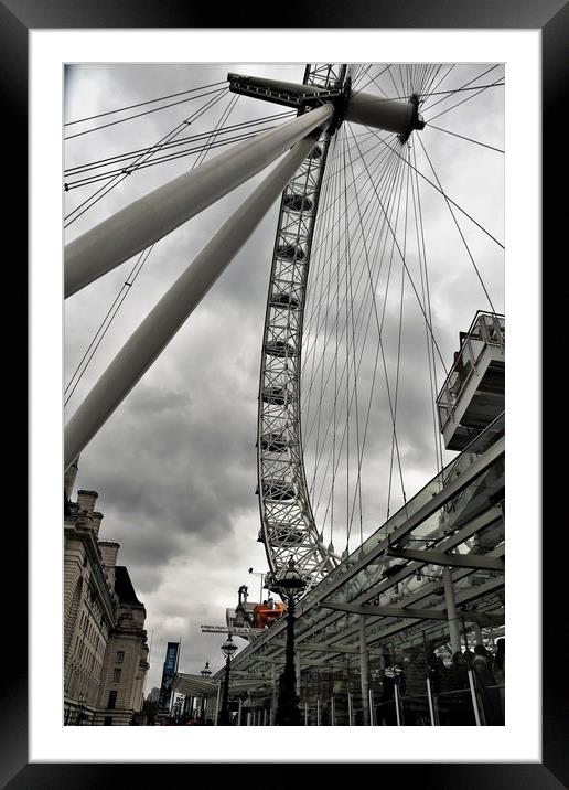 Below the London Eye Framed Mounted Print by Simon Hackett