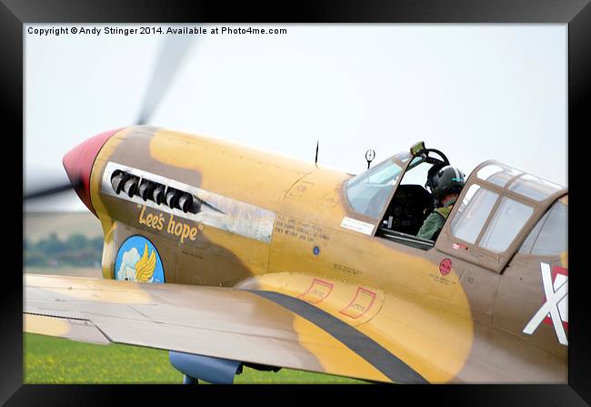  Curtiss Hawk 75 plane Framed Print by Andy Stringer