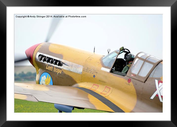  Curtiss Hawk 75 plane Framed Mounted Print by Andy Stringer