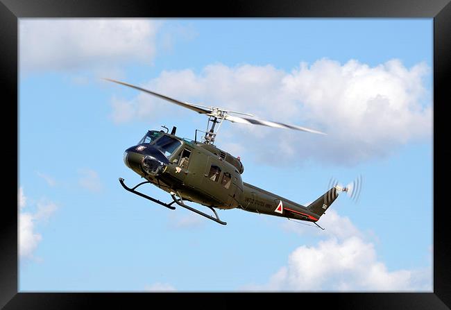  huey helicopter usa Military @ Flying Machines sh Framed Print by Andy Stringer