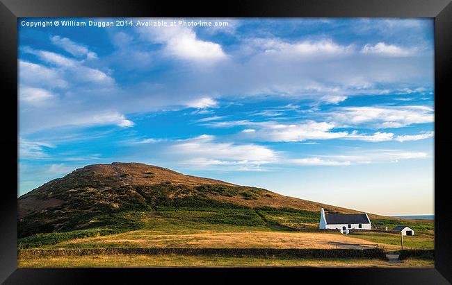  The Mwnt Hill Framed Print by William Duggan