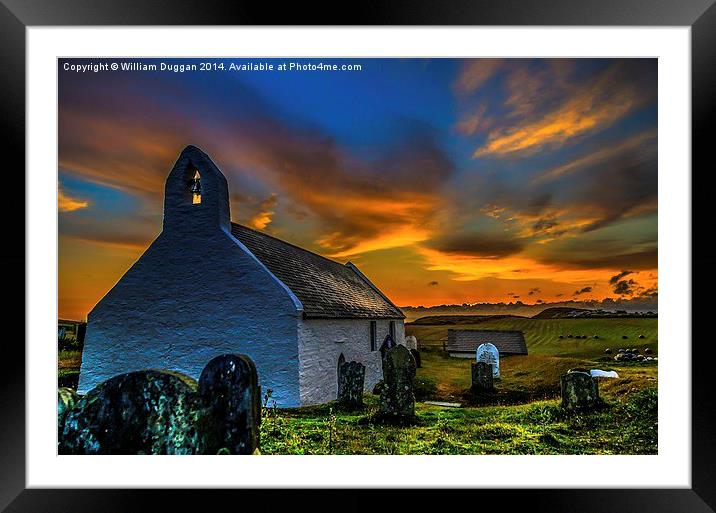 Chapel At Sunrise  Framed Mounted Print by William Duggan