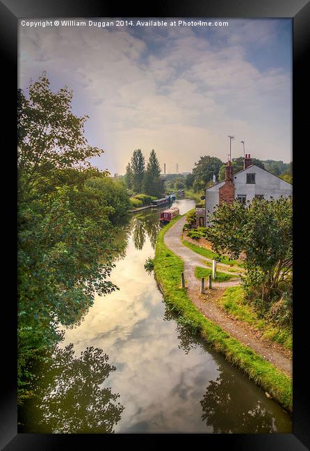  The Bridgewater Canal Path Framed Print by William Duggan