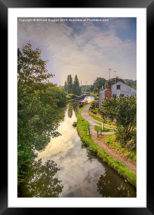  The Bridgewater Canal Path Framed Mounted Print by William Duggan