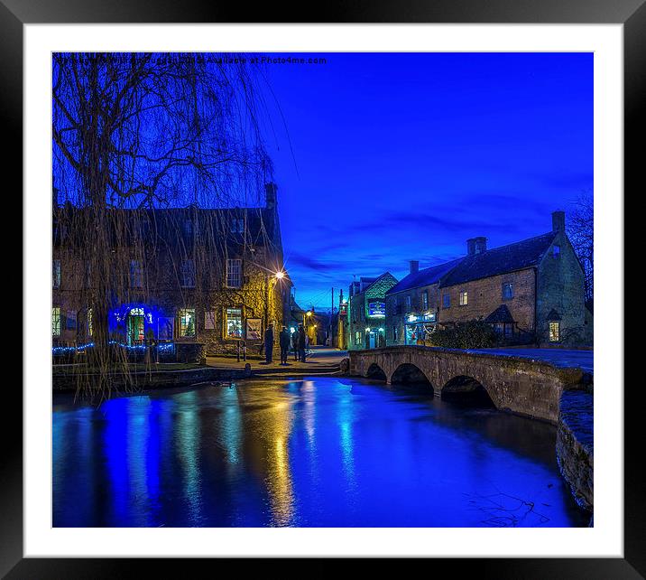   Bourton  on the Water. Framed Mounted Print by William Duggan