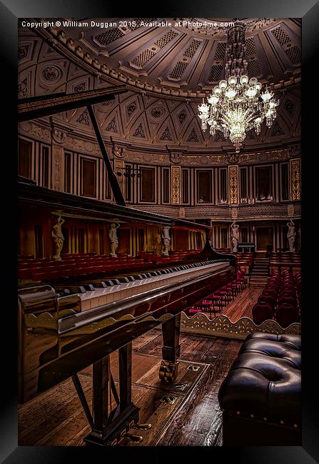  St George's Hall Small Concert Room. Framed Print by William Duggan