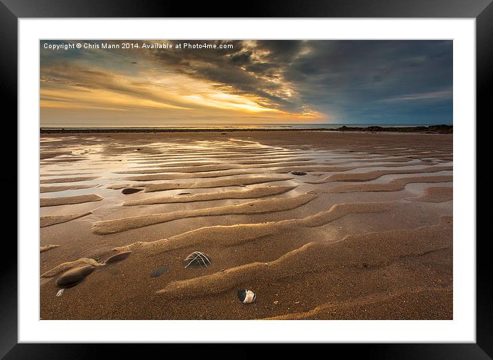  Widemouth Bay Sunset Framed Mounted Print by Chris Mann