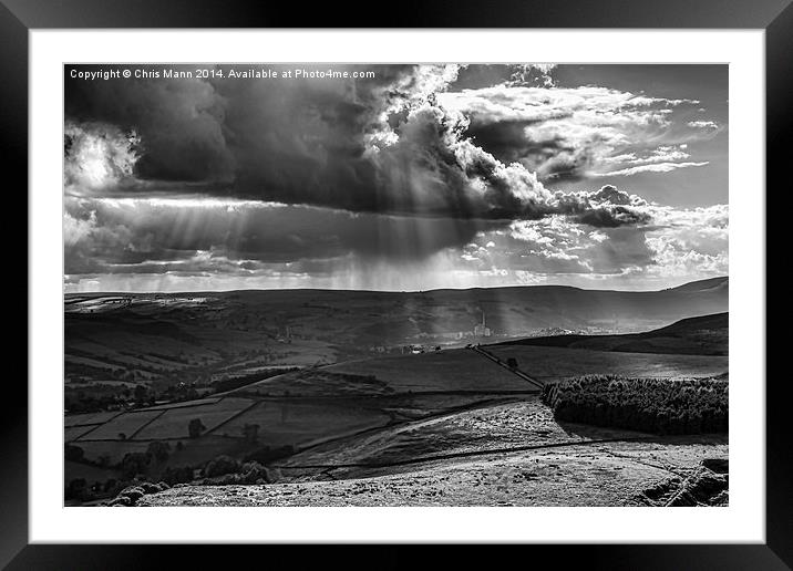  View from Stanage Edge Framed Mounted Print by Chris Mann