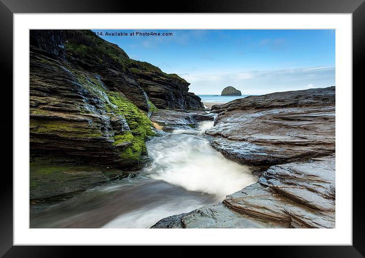  Trebarwith View Framed Mounted Print by Chris Mann
