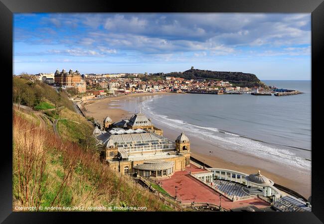 South Bay at Scarborough copy Framed Print by Andrew Ray