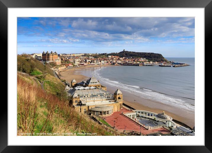 South Bay at Scarborough copy Framed Mounted Print by Andrew Ray