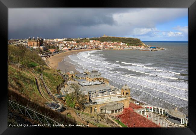 Above the spa (Scarborough)  Framed Print by Andrew Ray