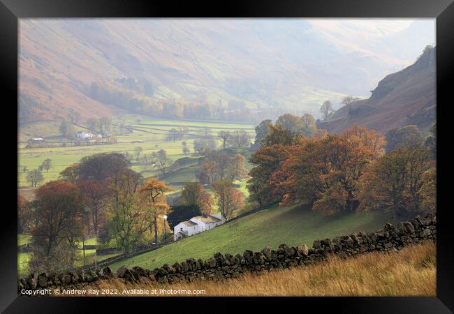 Autumn above St John’s in the Vale  Framed Print by Andrew Ray