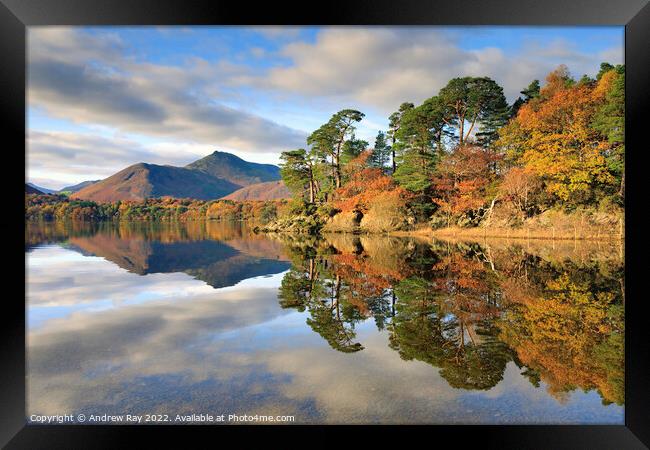 Autumn reflections (Friar's Crag) Framed Print by Andrew Ray