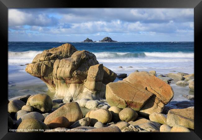 Bubble Gum Rock and The Brisons Framed Print by Andrew Ray