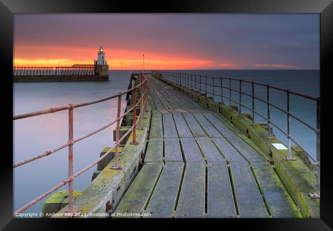 Blyth sunrise Framed Print by Andrew Ray