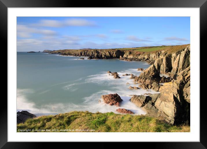 Coastal view (St Non's) Framed Mounted Print by Andrew Ray