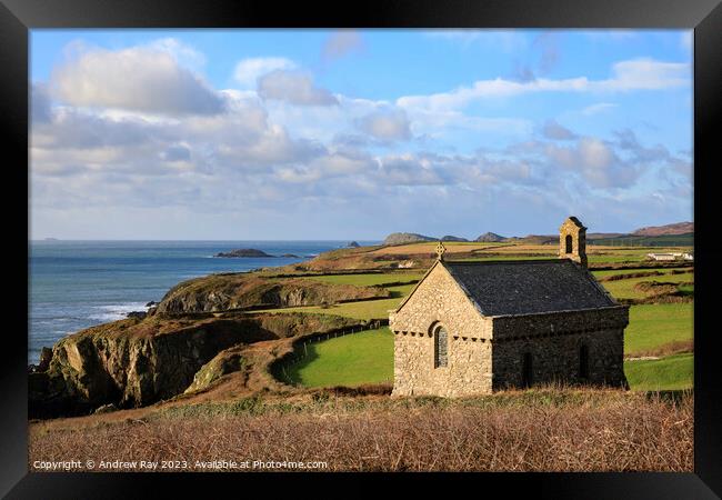 St Non's Chapel Framed Print by Andrew Ray