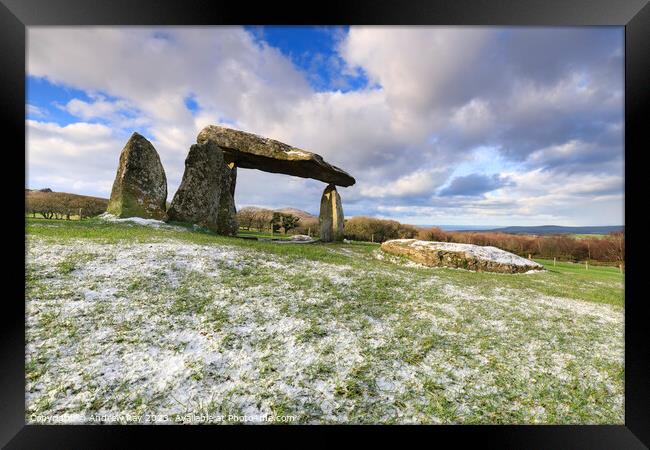 Winter's morning (Pentre Ifan) Framed Print by Andrew Ray