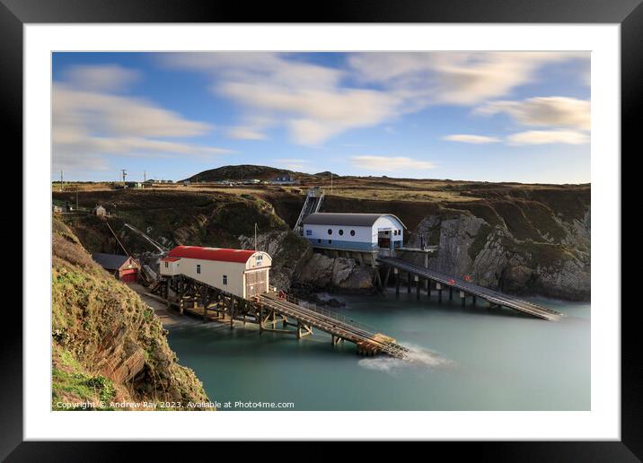 St Davids RNLI Stations  Framed Mounted Print by Andrew Ray