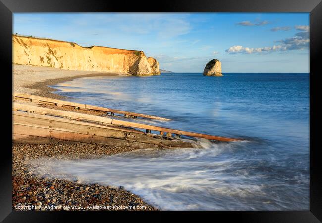 Slipway at Freshwater Bay  Framed Print by Andrew Ray