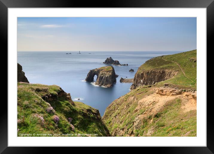 Spring evening at Land's End  Framed Mounted Print by Andrew Ray