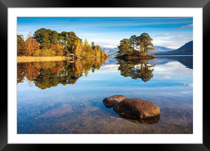 Abbot's Bay Reflections Framed Mounted Print by Andrew Ray