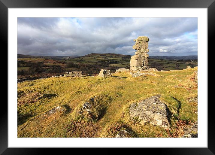 Bowermans Nose (Dartmoor) Framed Mounted Print by Andrew Ray