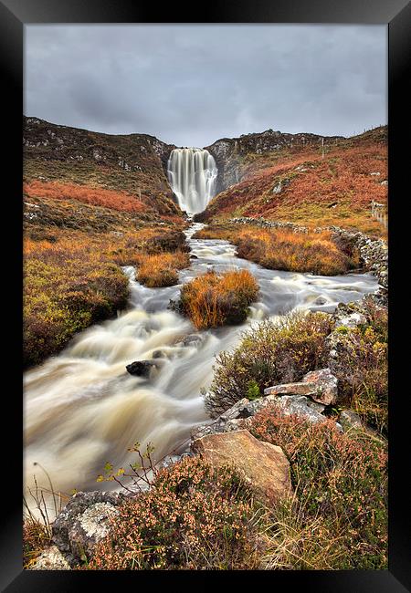 Clashnessie Waterfall Framed Print by Andrew Ray