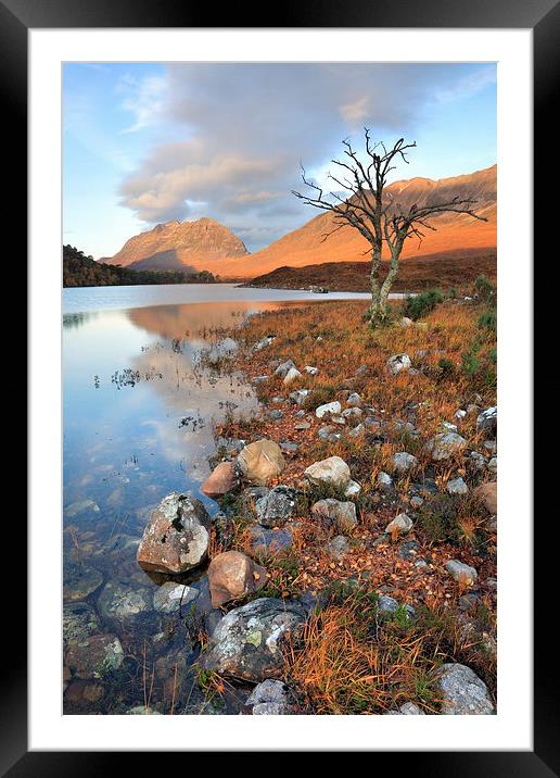 First Light (Loch Clair) Framed Mounted Print by Andrew Ray