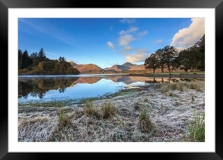Frosty Morning (Derwent Water) Framed Mounted Print by Andrew Ray