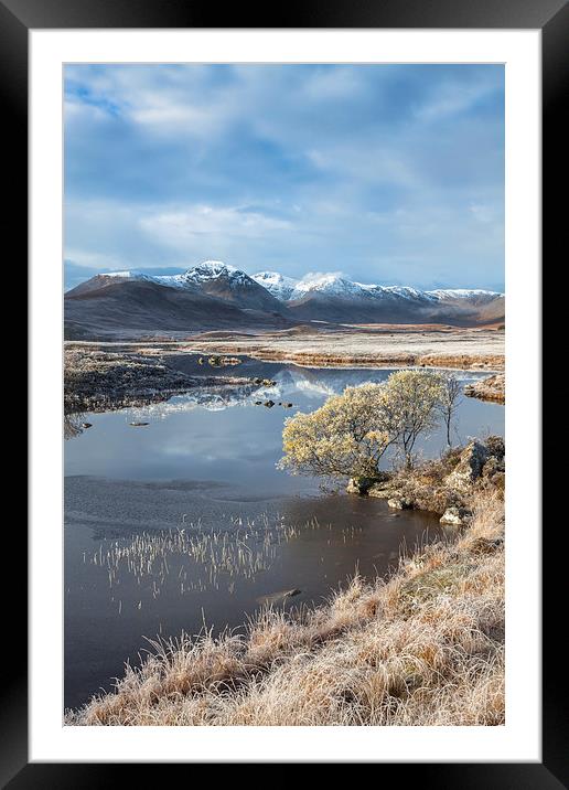Frosty Morning on Rannoch Moor Framed Mounted Print by Andrew Ray